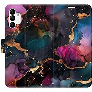 iSaprio Flip Case Dark Marble for Samsung Galaxy A04s - Phone Case