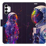 iSaprio Flip Case Neon Astronaut 02 for Samsung Galaxy A04s - Phone Case