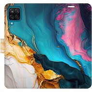 iSaprio Flip Case Colourful Marble for Samsung Galaxy A12 - Phone Case
