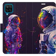 iSaprio Flip Case Neon Astronaut 02 for Samsung Galaxy A12 - Phone Case