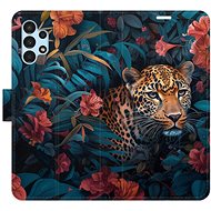 iSaprio Flip Case Flower Jaguar 02 for Samsung Galaxy A13 / A13 5G - Phone Case