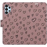 iSaprio Flip case Heart Dark 02 for Samsung Galaxy A13 / A13 5G - Phone Case