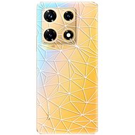 iSaprio Abstract Triangles 03 - white - Infinix Note 30 PRO - Phone Cover