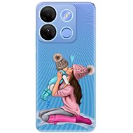 iSaprio Kissing Mom - Brunette and Boy - Infinix Smart 7 - Phone Cover