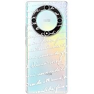 iSaprio Handwriting 01 - white - Honor Magic5 Lite 5G - Phone Cover