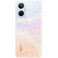 iSaprio Handwriting 01 - white - Realme 10 - Phone Cover