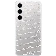 iSaprio Handwriting 01 - white - Samsung Galaxy S24 - Phone Cover