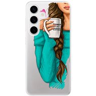 iSaprio My Coffe and Brunette Girl - Samsung Galaxy S24 - Phone Cover