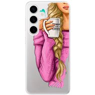iSaprio My Coffe and Blond Girl - Samsung Galaxy S24 - Phone Cover