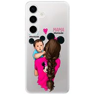 iSaprio Mama Mouse Brunette and Boy - Samsung Galaxy S24 - Phone Cover