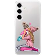 iSaprio Kissing Mom - Blond and Girl - Samsung Galaxy S24 - Phone Cover