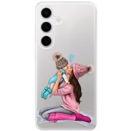 iSaprio Kissing Mom - Brunette and Boy - Samsung Galaxy S24 - Phone Cover