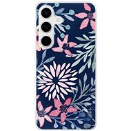 iSaprio Leaves on Blue - Samsung Galaxy S24 - Phone Cover
