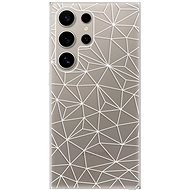 iSaprio Abstract Triangles 03 - white - Samsung Galaxy S24 Ultra - Phone Cover