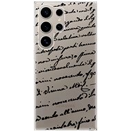 iSaprio Handwriting 01 - black - Samsung Galaxy S24 Ultra - Phone Cover