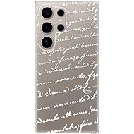 iSaprio Handwriting 01 - white - Samsung Galaxy S24 Ultra - Phone Cover