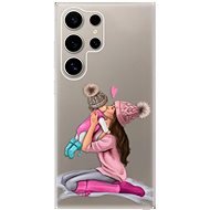 iSaprio Kissing Mom - Brunette and Girl - Samsung Galaxy S24 Ultra - Phone Cover