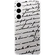 iSaprio Handwriting 01 - black - Samsung Galaxy S24+ - Phone Cover