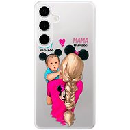 iSaprio Mama Mouse Blonde and Boy - Samsung Galaxy S24+ - Phone Cover