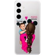 iSaprio Mama Mouse Brunette and Boy - Samsung Galaxy S24+ - Phone Cover