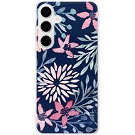 iSaprio Leaves on Blue - Samsung Galaxy S24+ - Phone Cover