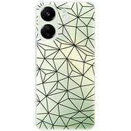 iSaprio Abstract Triangles 03 - black - Xiaomi Redmi 13C - Phone Cover