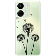 iSaprio Three Dandelions - black - Xiaomi Redmi 13C - Phone Cover