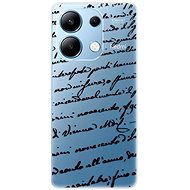 iSaprio Handwriting 01 - black - Xiaomi Redmi Note 13 - Phone Cover