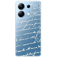 iSaprio Handwriting 01 - white - Xiaomi Redmi Note 13 - Phone Cover