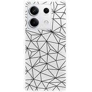 iSaprio Abstract Triangles 03 - black - Xiaomi Redmi Note 13 5G - Phone Cover