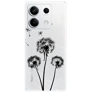 iSaprio Three Dandelions - black - Xiaomi Redmi Note 13 5G - Phone Cover