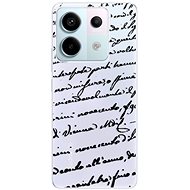 iSaprio Handwriting 01 - black - Xiaomi Redmi Note 13 Pro 5G / Poco X6 5G - Phone Cover