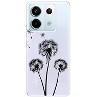 iSaprio Three Dandelions - black - Xiaomi Redmi Note 13 Pro 5G / Poco X6 5G - Phone Cover