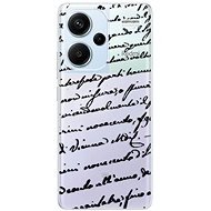 iSaprio Handwriting 01 - black - Xiaomi Redmi Note 13 Pro+ 5G - Phone Cover