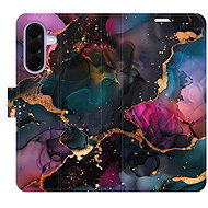 iSaprio Dark Marble Flip Case for Samsung Galaxy A27 - Phone Case