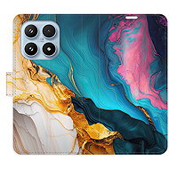 iSaprio Colourful Marble Flip Case for Xiaomi 17 - Phone Case