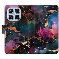 iSaprio Dark Marble Flip Case for Xiaomi 17 - Phone Case
