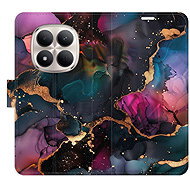 iSaprio Flip Case Dark Marble for Xiaomi Redmi Note 15 Pro 5G - Phone Case