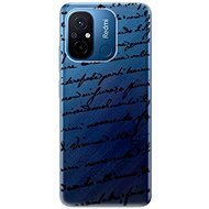 iSaprio Handwriting 01 pro black pro Xiaomi Redmi 12C - Phone Cover