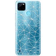 iSaprio Abstract Triangles 03 pro white pro Realme C21Y / C25Y - Phone Cover