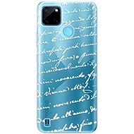 iSaprio Handwriting 01 pro white pro Realme C21Y / C25Y - Phone Cover