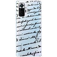 iSaprio Handwriting 01 pro black pro Xiaomi Redmi Note 10 Pro - Phone Cover