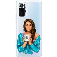 iSaprio Coffe Now pro Brunette pro Xiaomi Redmi Note 10 Pro - Phone Cover
