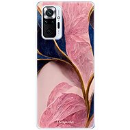 iSaprio Pink Blue Leaves pro Xiaomi Redmi Note 10 Pro - Phone Cover