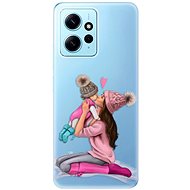 iSaprio Kissing Mom pro Brunette and Girl pro Xiaomi Redmi Note 12 5G - Phone Cover