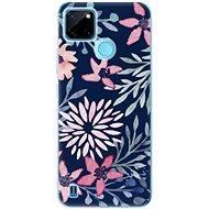 iSaprio Leaves on Blue for Realme C21Y / C25Y - Phone Cover