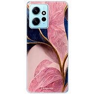 iSaprio Pink Blue Leaves pro Xiaomi Redmi Note 12 5G - Phone Cover
