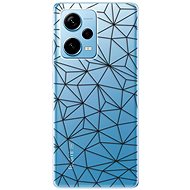 iSaprio Abstract Triangles 03 pro black pro Xiaomi Redmi Note 12 Pro 5G / Poco X5 Pro 5G - Phone Cover