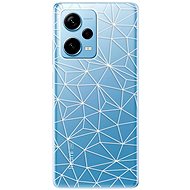 iSaprio Abstract Triangles 03 pro white pro Xiaomi Redmi Note 12 Pro 5G / Poco X5 Pro 5G - Phone Cover