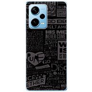 iSaprio Text 01 pro Xiaomi Redmi Note 12 Pro+ 5G - Kryt na mobil